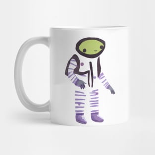 Cute Watercolor Alien Astronaut Mug